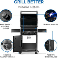 Napoleon - Rogue® 425 Propane Gas Grill, Black - R425PK-2