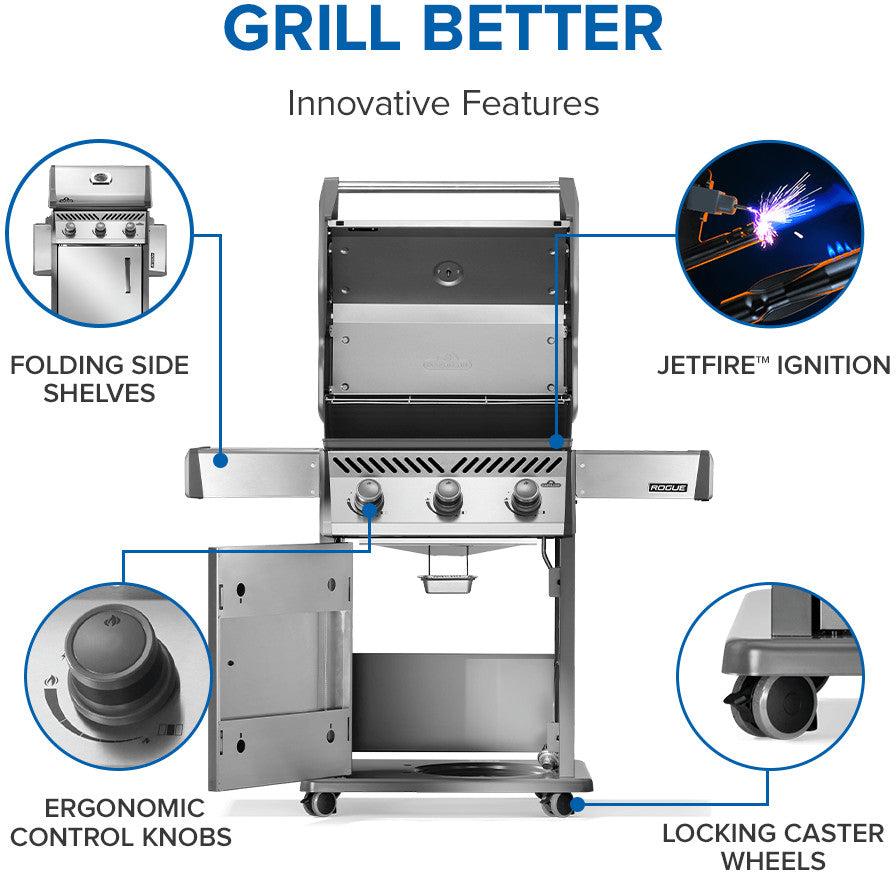 Napoleon - Rogue® 425 Propane Gas Grill, Stainless Steel - R425PSS-2