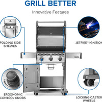 Napoleon - Rogue® 425 Propane Gas Grill, Stainless Steel - R425PSS-2