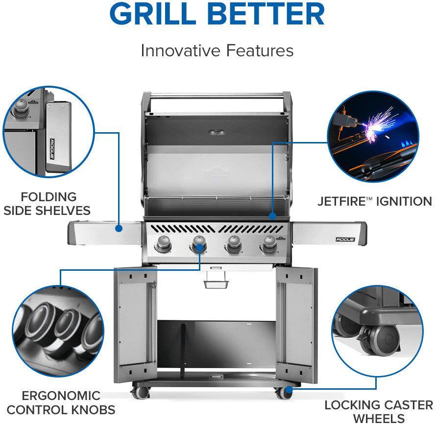 Napoleon - Rogue® 525 Natural Gas Grill, Stainless Steel - R525NSS-2