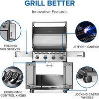 Napoleon - Rogue® 525 Natural Gas Grill, Stainless Steel - R525NSS-2