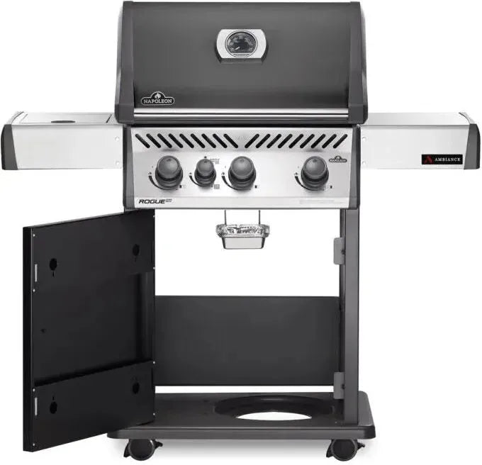 Napoleon - Rogue® PRO 425 Ambiance, Natural Gas Grill with Infrared Side Burner, Grey - RP425SIBNCH-2-AMB