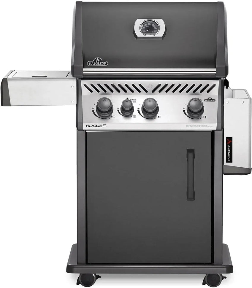 Napoleon - Rogue® PRO 425 Ambiance, Natural Gas Grill with Infrared Side Burner, Grey - RP425SIBNCH-2-AMB