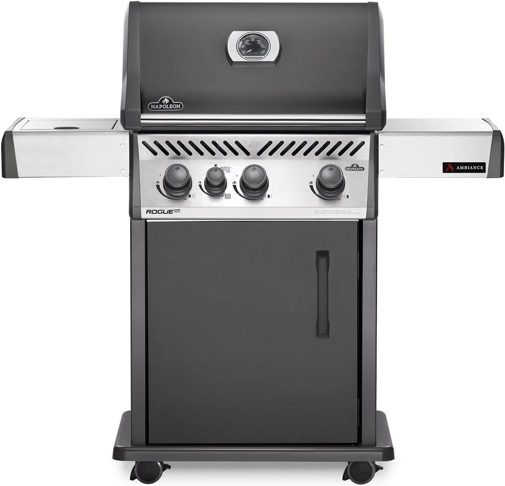 Napoleon - Rogue® PRO 425 Ambiance, Natural Gas Grill with Infrared Side Burner, Grey - RP425SIBNCH-2-AMB