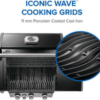 Napoleon - Rogue® PRO 425 Natural Gas Grill with Infrared Side Burner, Black - RP425SIBNK-2