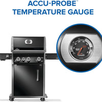 Napoleon - Rogue® PRO 425 Natural Gas Grill with Infrared Side Burner, Black - RP425SIBNK-2