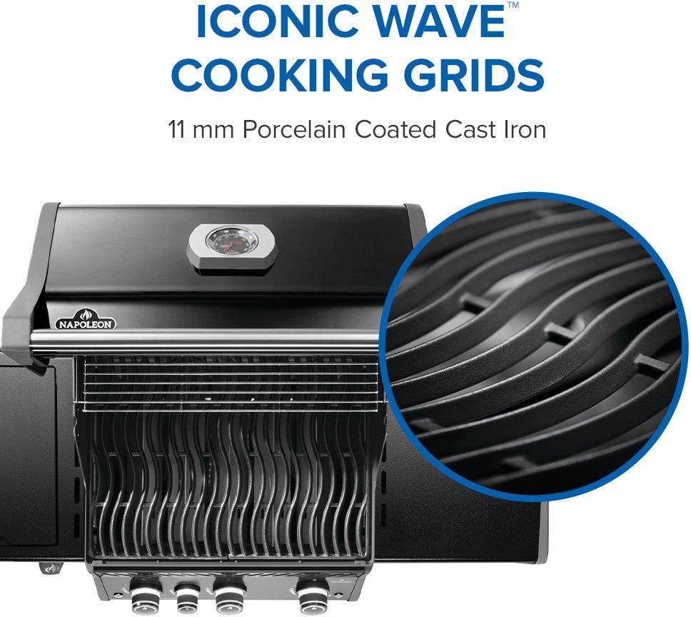 Napoleon - Rogue® PRO 425 Propane Gas Grill with Infrared Side Burner, Black - RP425SIBPK-2