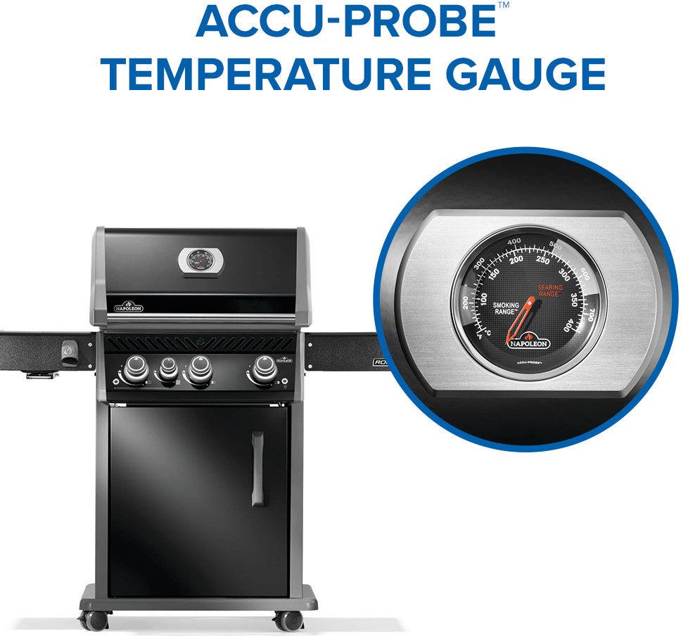 Napoleon - Rogue® PRO 425 Propane Gas Grill with Infrared Side Burner, Black - RP425SIBPK-2