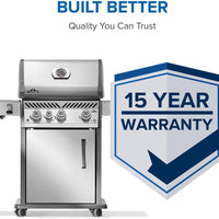 Napoleon - Rogue® PRO 425 Natural Gas Grill with Infrared Side Burner, Stainless Steel - RP425SIBNSS-2