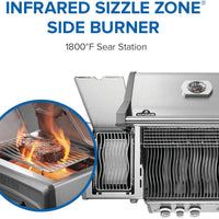 Napoleon - Rogue® PRO 425 Natural Gas Grill with Infrared Side Burner, Stainless Steel - RP425SIBNSS-2