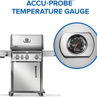 Napoleon - Rogue® PRO 425 Natural Gas Grill with Infrared Side Burner, Stainless Steel - RP425SIBNSS-2