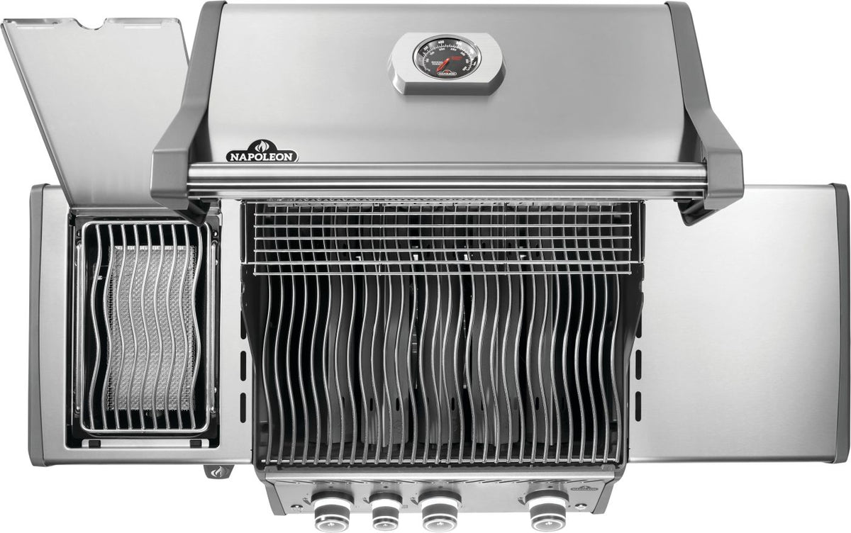 Napoleon - Rogue® PRO 425 Propane Gas Grill with Infrared Side Burner, Stainless Steel - RP425SIBPSS-2