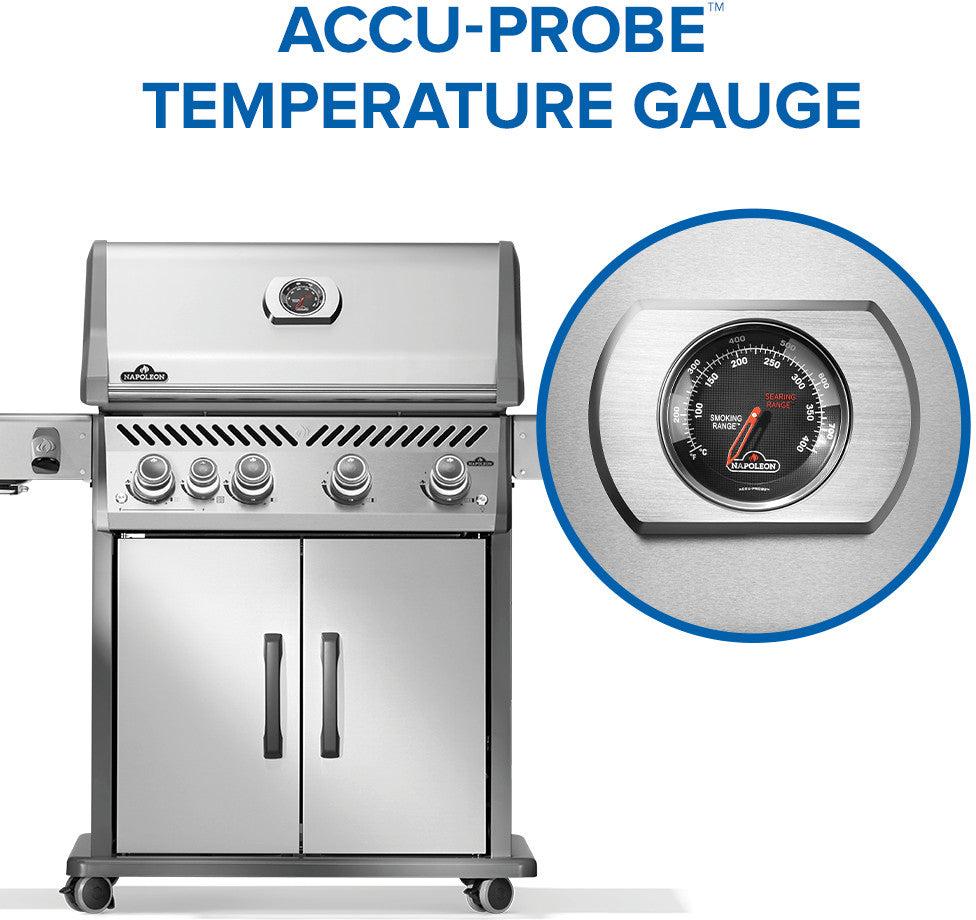 Napoleon - Rogue® PRO 525 Natural Gas Grill with Infrared Side Burner, Stainless Steel - RP525SIBNSS-2