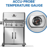 Napoleon - Rogue® PRO 525 Natural Gas Grill with Infrared Side Burner, Stainless Steel - RP525SIBNSS-2