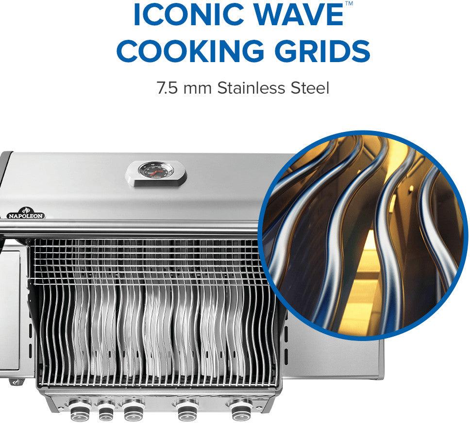 Napoleon - Rogue® PRO 525 Natural Gas Grill with Infrared Side Burner, Stainless Steel - RP525SIBNSS-2