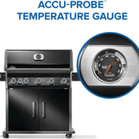 Napoleon - Rogue® PRO 625 Propane Gas Grill with Infrared Side Burner, Black - RP625SIBPK-2