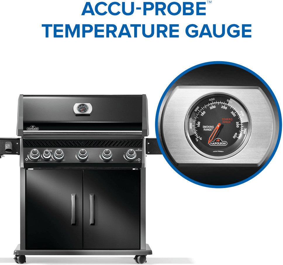 Napoleon - Rogue® PRO 625 Natural Gas Grill with Infrared Side Burner, Black - RP625SIBNK-2