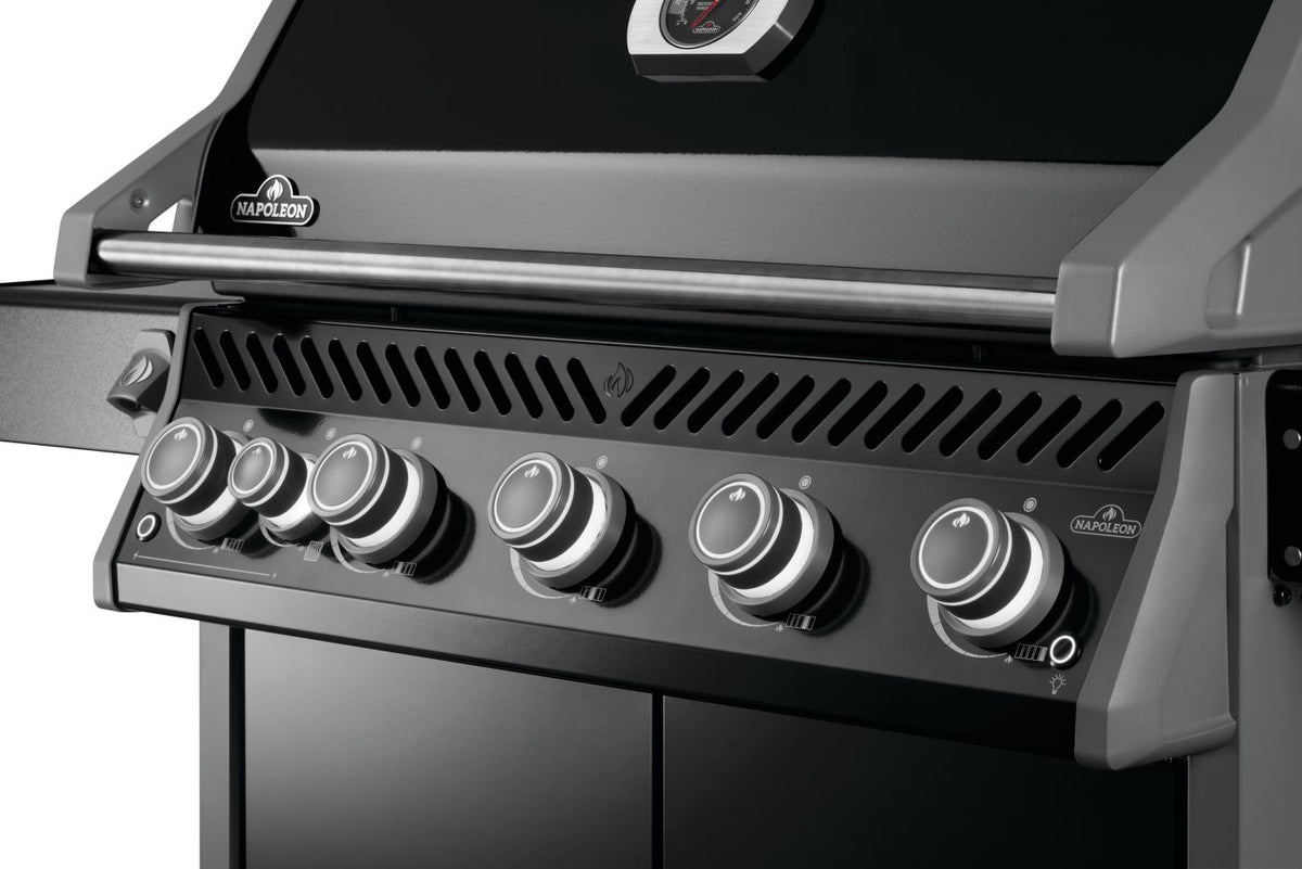 Napoleon - Rogue® PRO 625 Natural Gas Grill with Infrared Side Burner, Black - RP625SIBNK-2