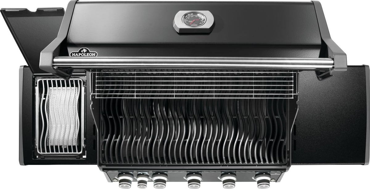 Napoleon - Rogue® PRO 625 Natural Gas Grill with Infrared Side Burner, Black - RP625SIBNK-2