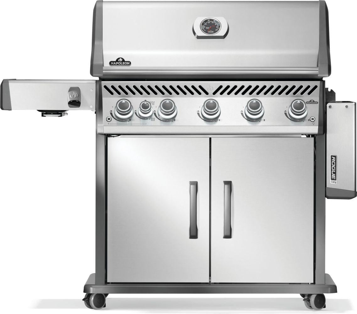 Napoleon - Rogue® PRO 625 Natural Gas Grill with Infrared Side Burner, Stainless Steel - RP625SIBNSS-2