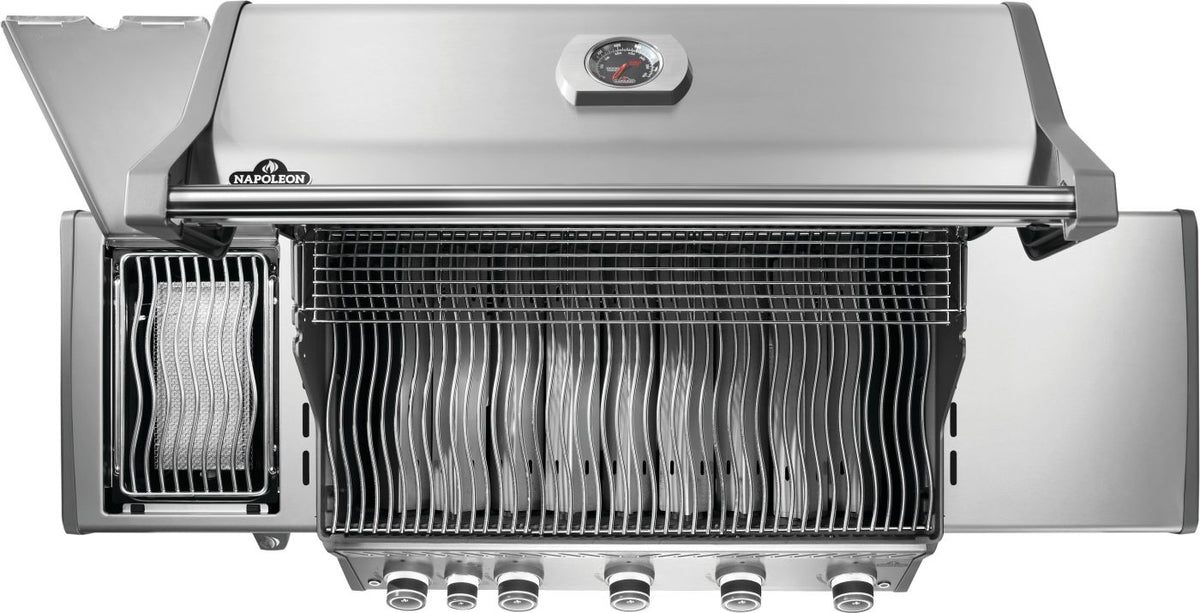 Napoleon - Rogue® PRO 625 Natural Gas Grill with Infrared Side Burner, Stainless Steel - RP625SIBNSS-2