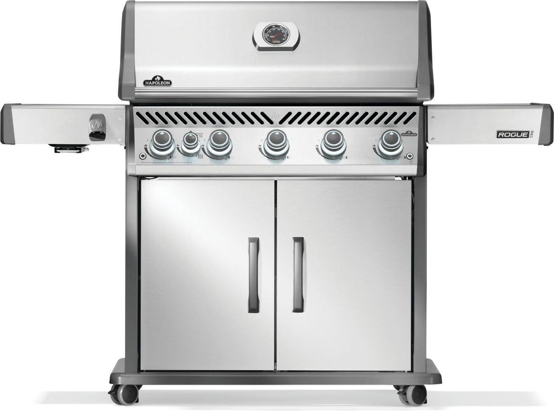 Napoleon - Rogue® PRO 625 Natural Gas Grill with Infrared Side Burner, Stainless Steel - RP625SIBNSS-2