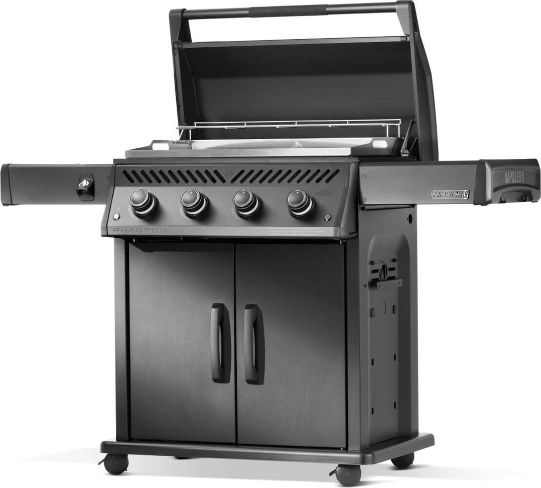 Napoleon - Rogue® PRO Phantom 30 Inch Griddle, Rust-Resistant Stainless Steel Cooktop, Propane - RP30FTPK-PHM