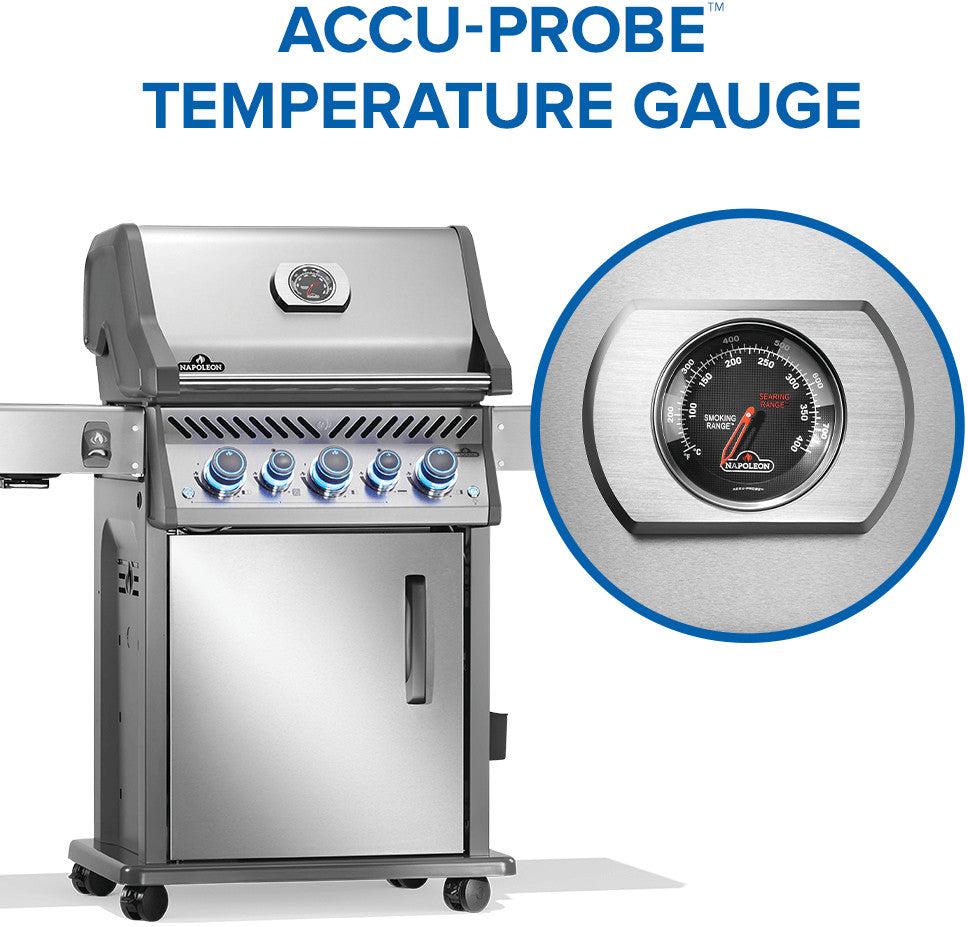 Napoleon - Rogue® PRO-S 425 Natural Gas Grill with Infrared Side and Rear Burners, Stainless Steel - RPS425RSIBNSS-2