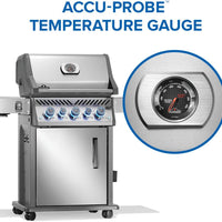 Napoleon - Rogue® PRO-S 425 Propane Gas Grill with Infrared Side and Rear Burners, Stainless Steel - RPS425RSIBPSS-2