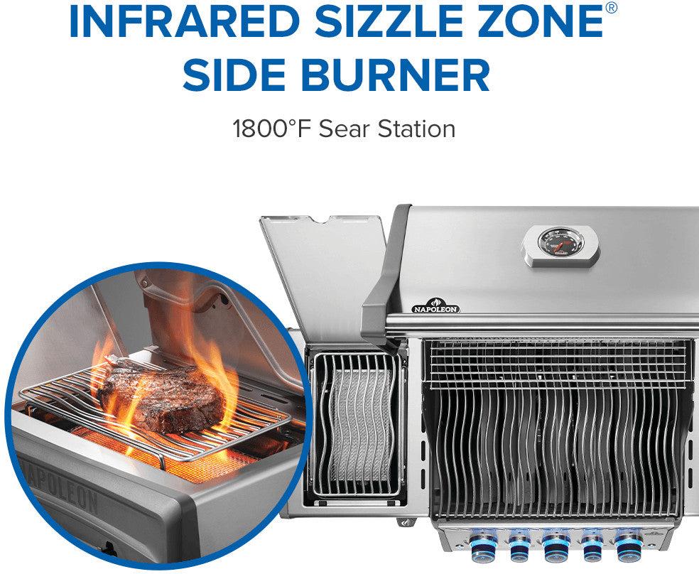 Napoleon - Rogue® PRO-S 425 Natural Gas Grill with Infrared Side and Rear Burners, Stainless Steel - RPS425RSIBNSS-2