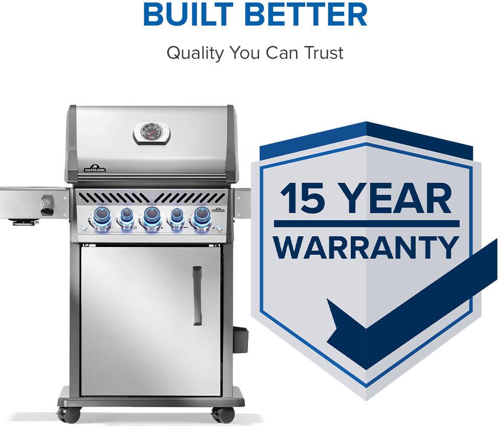 Napoleon - Rogue® PRO-S 425 Natural Gas Grill with Infrared Side and Rear Burners, Stainless Steel - RPS425RSIBNSS-2