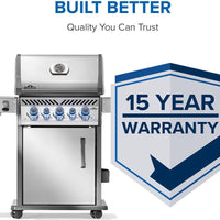 Napoleon - Rogue® PRO-S 425 Propane Gas Grill with Infrared Side and Rear Burners, Stainless Steel - RPS425RSIBPSS-2