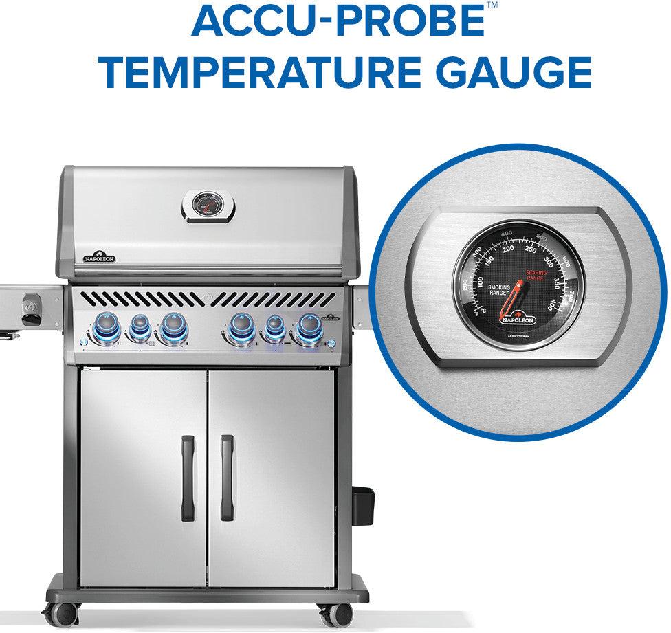Napoleon - Rogue® PRO-S 525 Propane Gas Grill with Infrared Side and Rear Burners, Stainless Steel - RPS525RSIBPSS-2