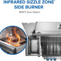 Napoleon - Rogue® PRO-S 625 Propane Gas Grill with Infrared Side and Rear Burners, Stainless Steel - RPS625RSIBPSS-2