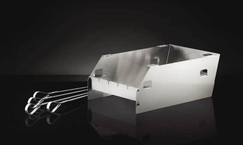 Napoleon - SIZZLE ZONE™ Burner Large Windshield and Skewer Rack - 71301
