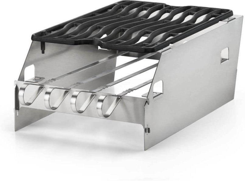 Napoleon - SIZZLE ZONE™ Burner Large Windshield and Skewer Rack - 71301