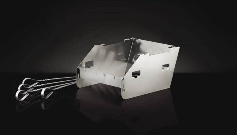 Napoleon - SIZZLE ZONE™ Burner Small Windshield and Skewer Rack - 71302