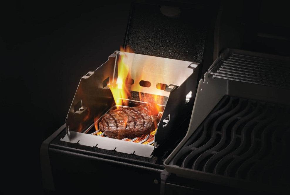 Napoleon - SIZZLE ZONE™ Burner Small Windshield and Skewer Rack - 71302