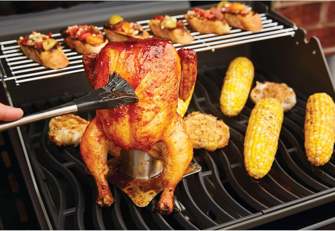 Napoleon - Stainless Steel Chicken Roaster with Detachable Handle - 56034