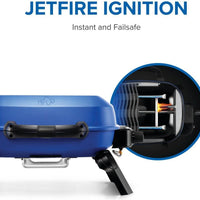 Napoleon - TravelQ™ 240 Portable Propane Gas Grill, Blue - TQ240-BL