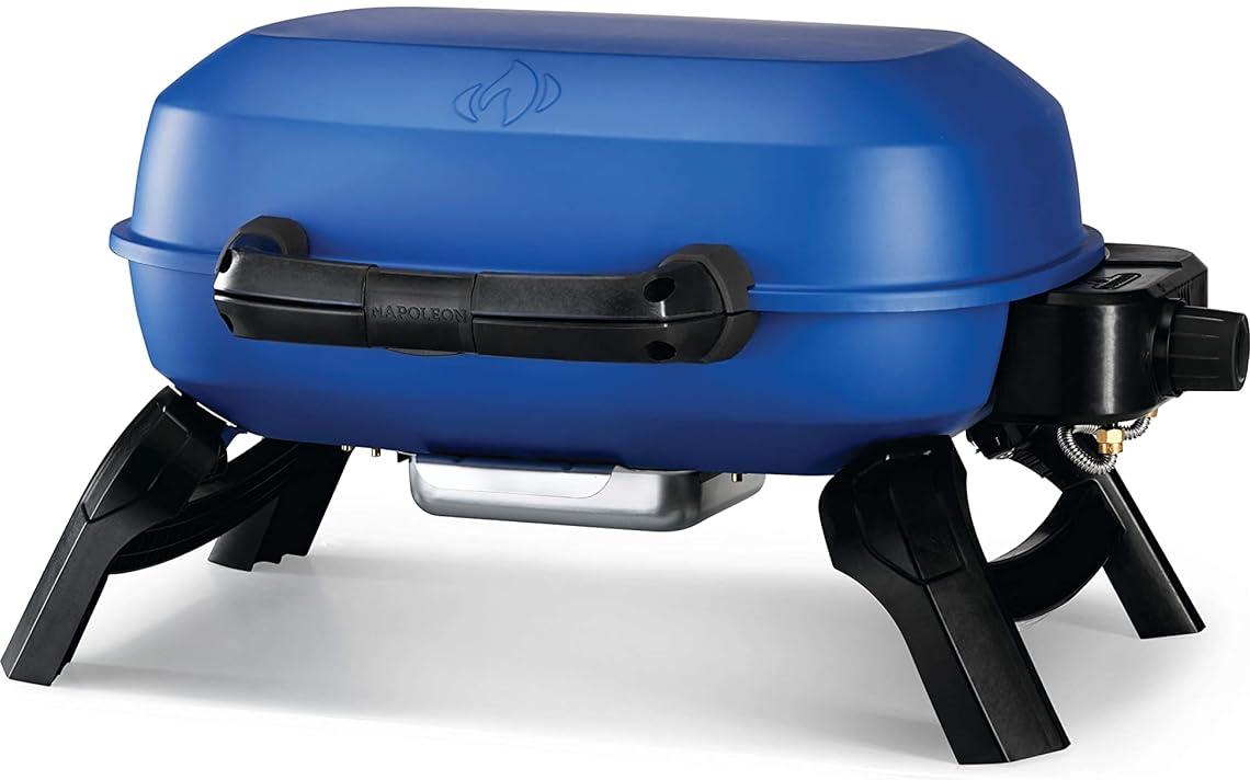 Napoleon - TravelQ™ 240 Portable Propane Gas Grill, Blue - TQ240-BL