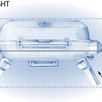 Napoleon - TravelQ™ 240 Portable Propane Gas Grill, Blue - TQ240-BL
