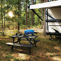 Napoleon - TravelQ™ 240 Portable Propane Gas Grill, Blue - TQ240-BL