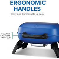 Napoleon - TravelQ™ 240 Portable Propane Gas Grill, Blue - TQ240-BL