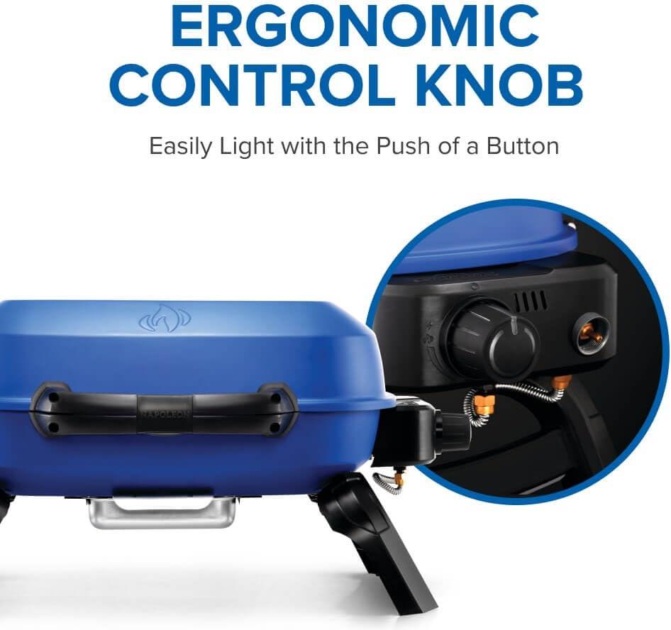 Napoleon - TravelQ™ 240 Portable Propane Gas Grill, Blue - TQ240-BL