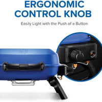 Napoleon - TravelQ™ 240 Portable Propane Gas Grill, Blue - TQ240-BL