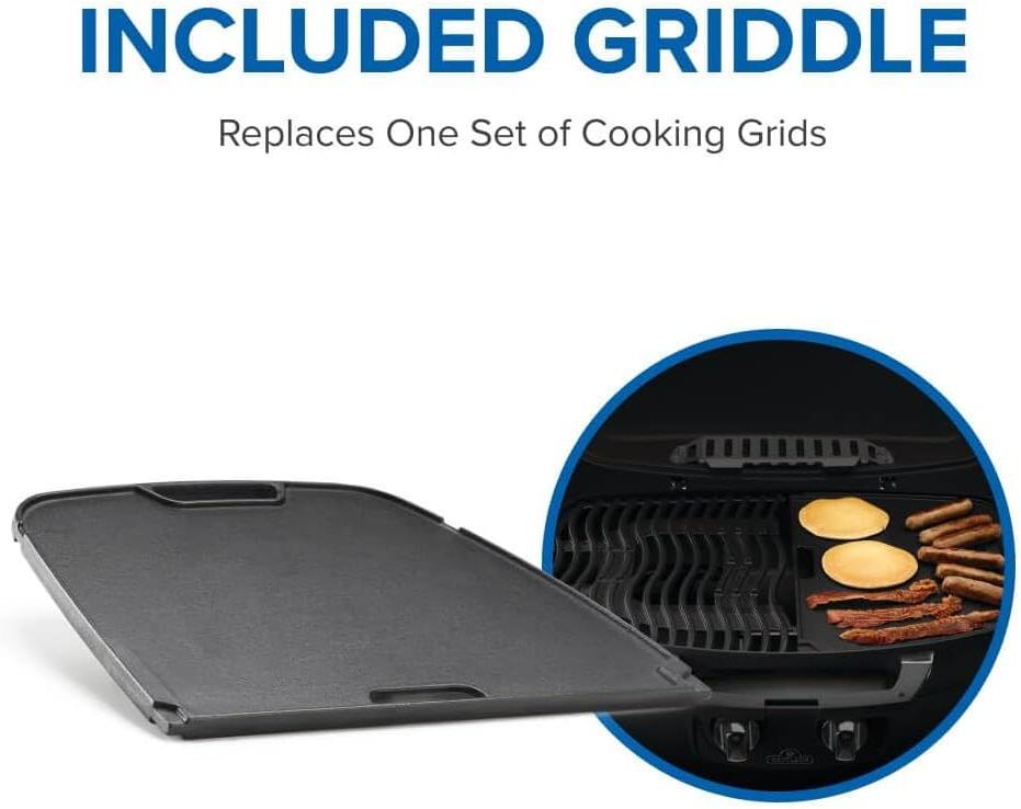 Napoleon - TravelQ™ 285 Portable Propane Gas Grill with Griddle, Red - TQ285-RD-1-A