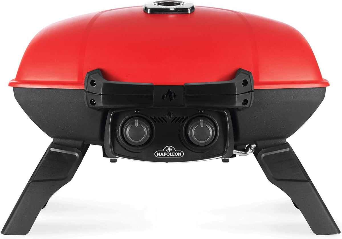 Napoleon - TravelQ™ 285 Portable Propane Gas Grill with Griddle, Red - TQ285-RD-1-A
