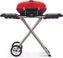Napoleon - TravelQ™ 285X Portable Propane Gas Grill and Scissor Cart with Griddle, Red - TQ285X-RD-1-A