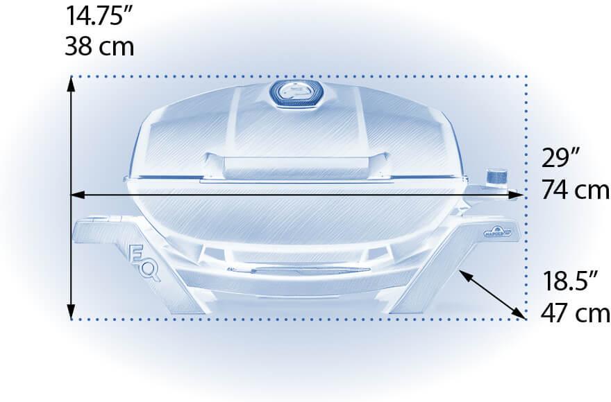 Napoleon - TravelQ™ PRO285E Portable Electric Grill, Black - PRO285E-BK